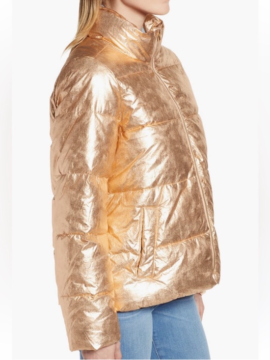 J. Crew Jackets & Blazers - J. Crew Metallic Puffer Jacket with PrimaLoft